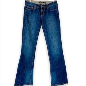 Ed Hardy Rhinestone Embellished Flaming Heart Bootcut